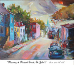 Morning at Pleasant St., Oil on Canvas